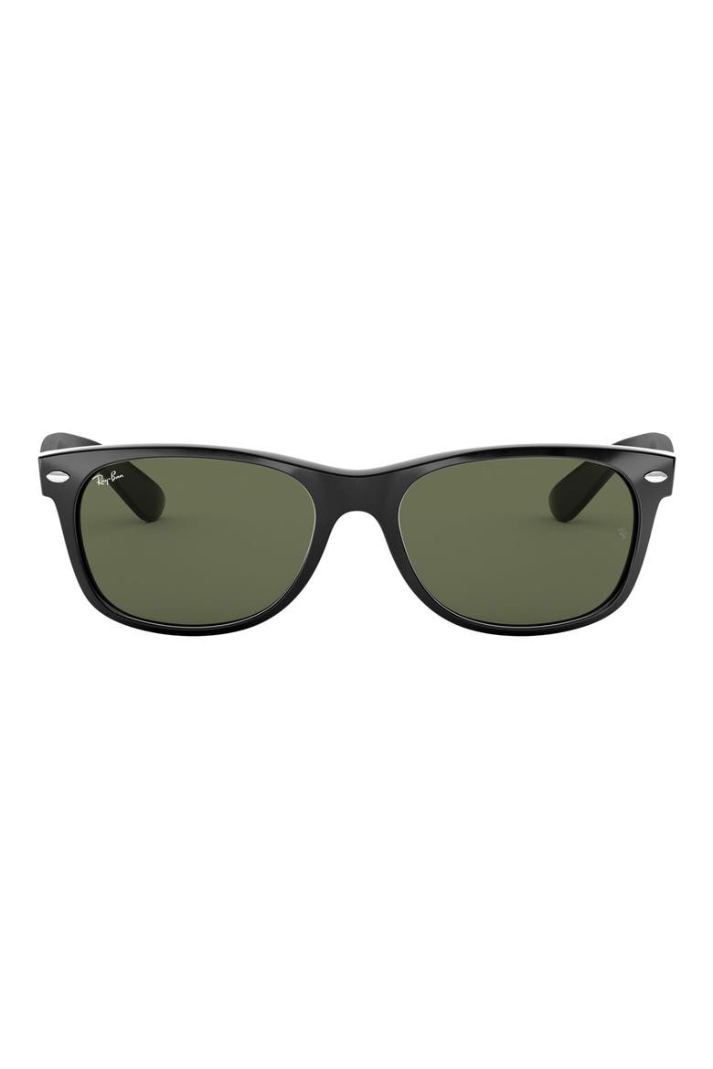 Wayfarer 58mm Rectangular Sunglasses, Main, color, MATTE BLACK