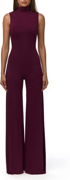 Naked Wardrobe Scrunch Neck Straight Leg Jumpsuit