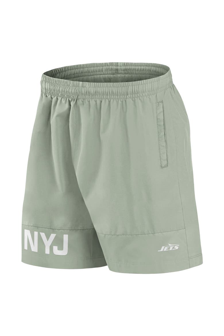 Men's Fanatics Light Green New York Jets Elements Shorts, Alternate, color, Light Green