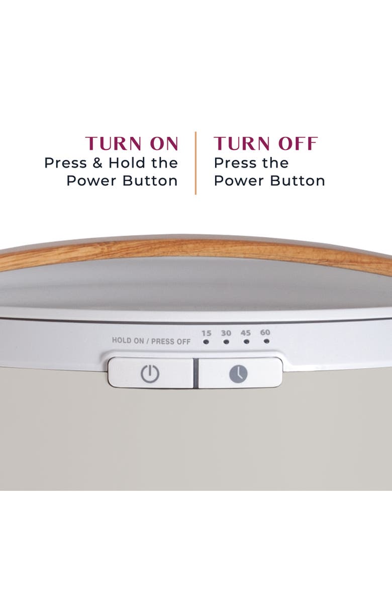 Luxury Spa Towel Warmer, 20L Stainless Steel Tub with Auto Shut-Off Timer, Alternate, color, Bamboo/Gray