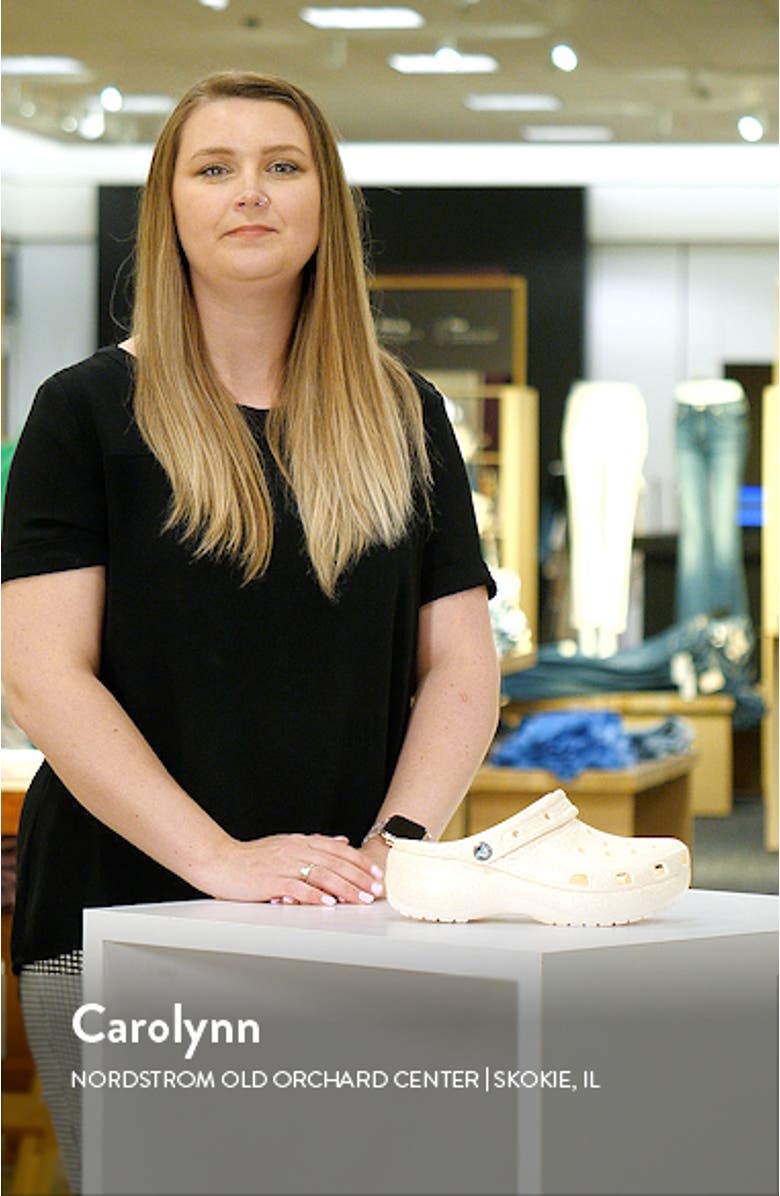 Classic Glitter Waterproof Platform Clog, sales video thumbnail