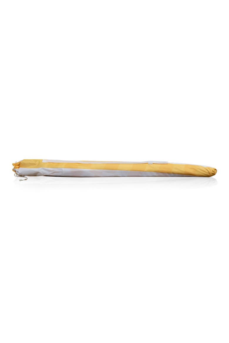 Yellow Cabana Stripe Portable Beach Umbrella, Alternate, color, YELLOW