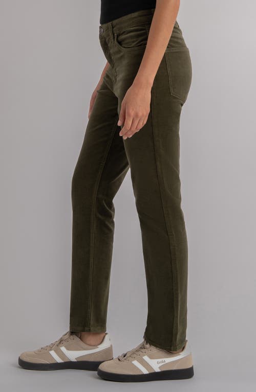 Kut From The Kloth Rachael High Waist Corduroy Mom Jeans In Green