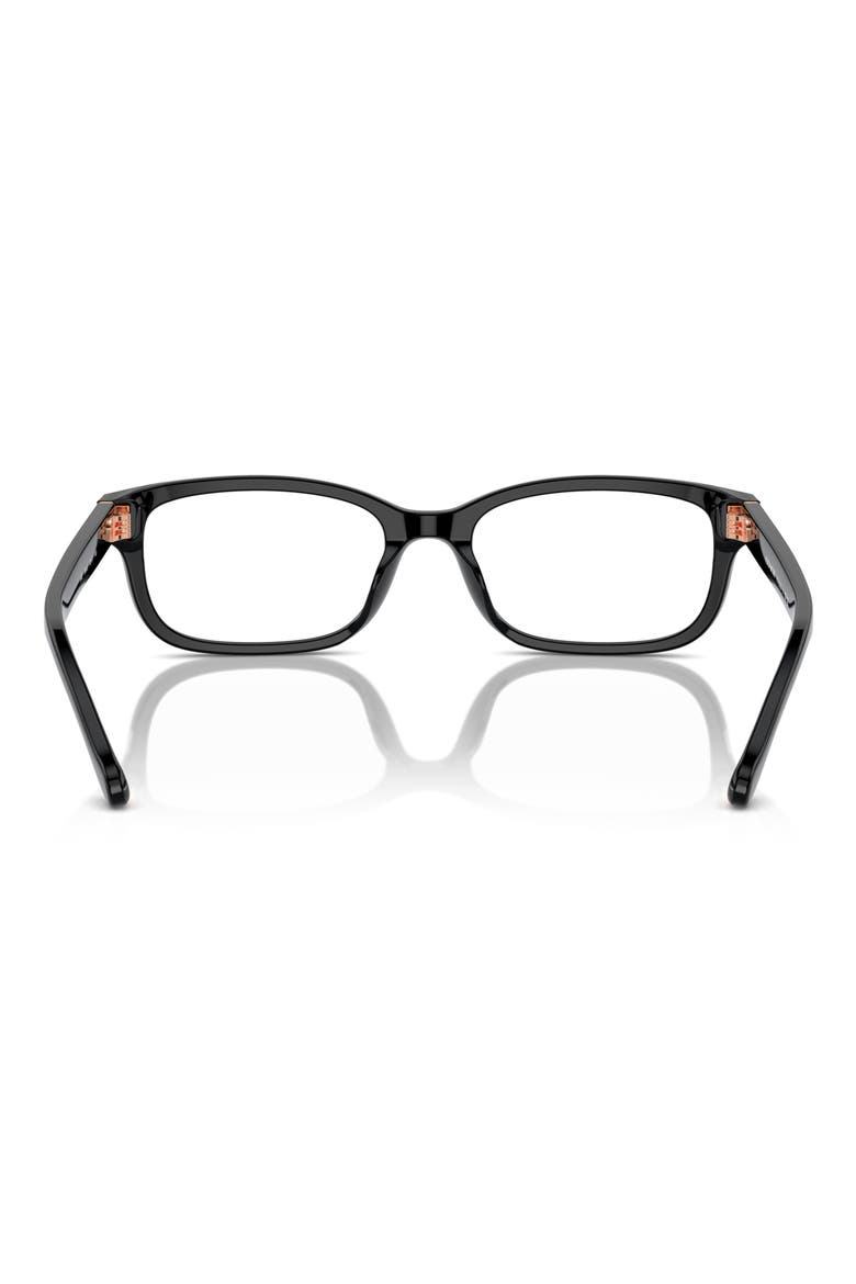 50mm Rectangular Optical Glasses, Alternate, color, BLACK / DEMO LENS