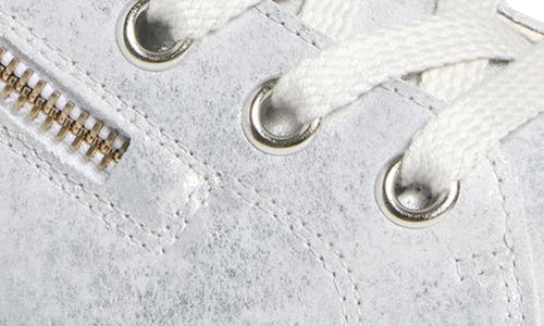 Paul Green Addie Sneaker In Silver Metallic Vintage