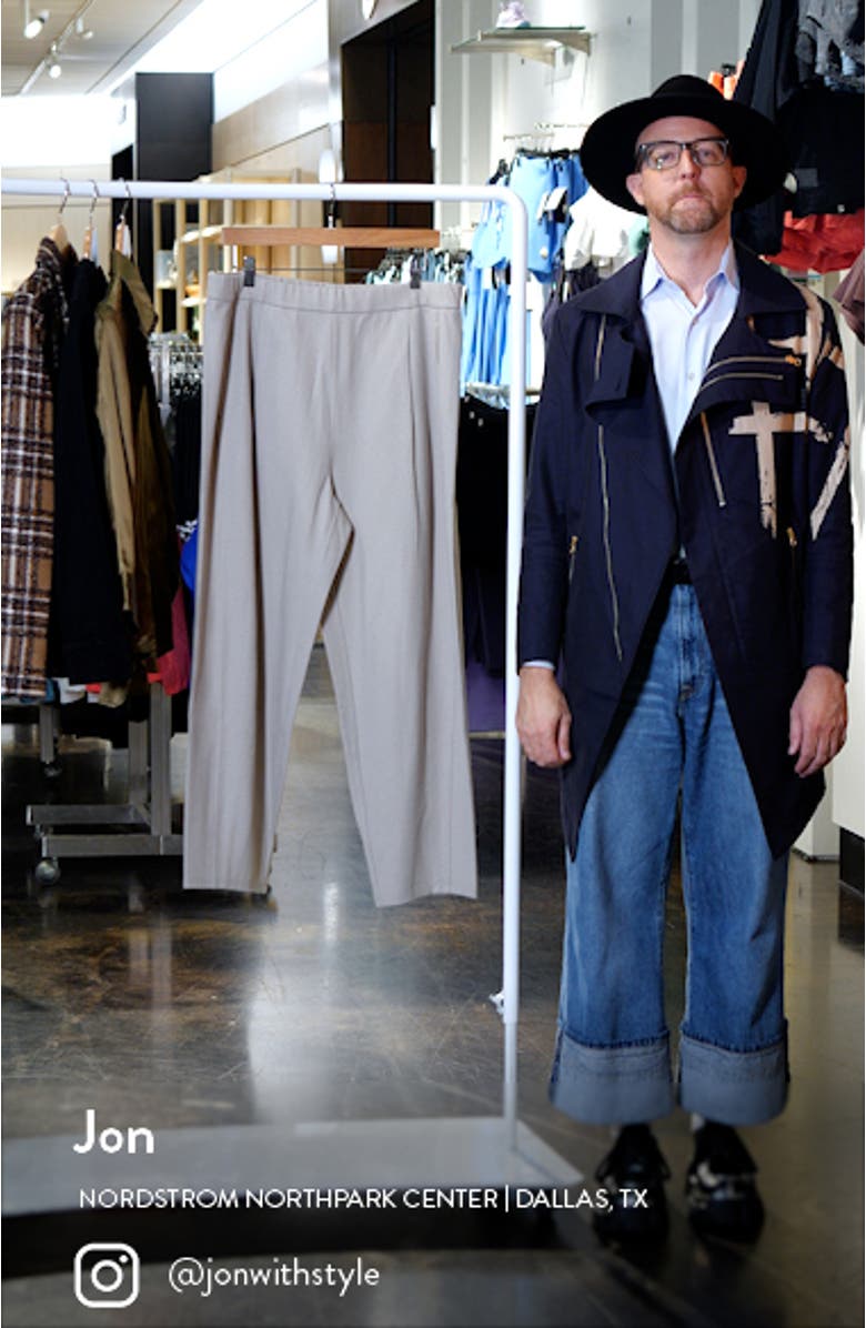 Pleated Wool Lantern Ankle Pants, sales video thumbnail