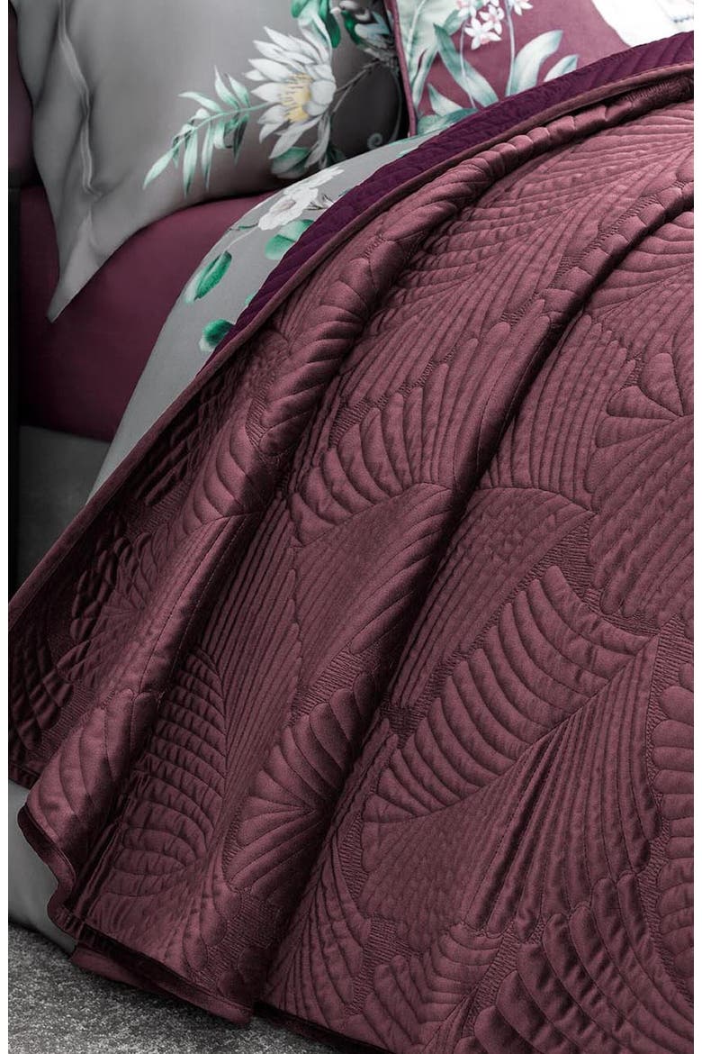 Alfabia Bedcover, Alternate, color, Violet