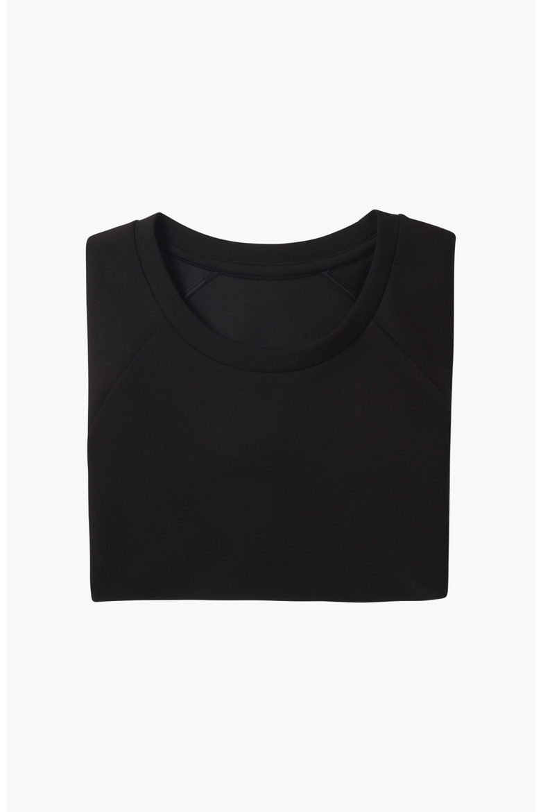 Sandwash Crewneck Sweater, Alternate, color, True Black