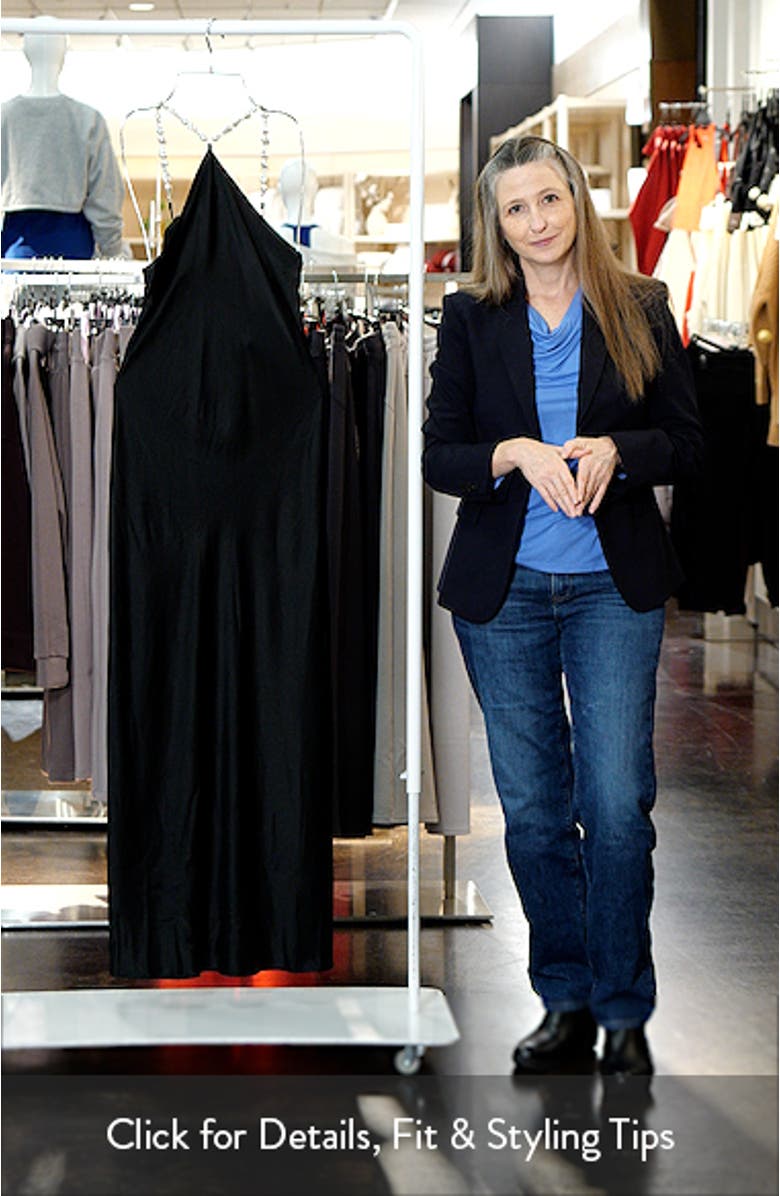 Cadence Sleeveless Satin Maxi Dress, sales video thumbnail