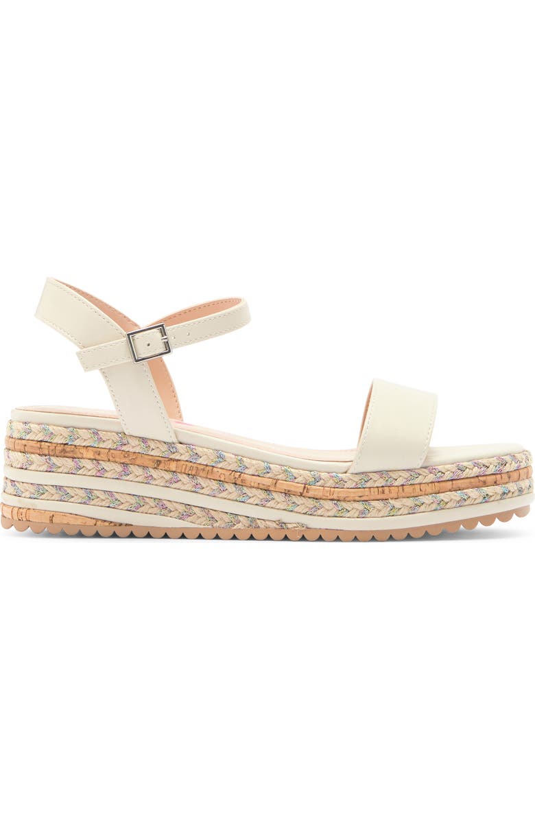 Steve Madden Kids' Berry Espadrille Wedge Sandal, Alternate, color, Bone