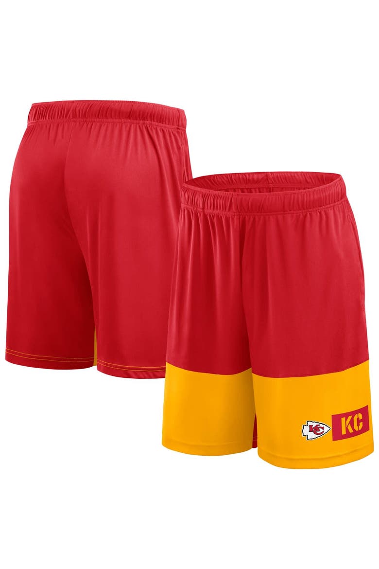 Men's Fanatics Red/Gold Kansas City Chiefs Big & Tall Best of the Best Performance Shorts, Main, color, Red