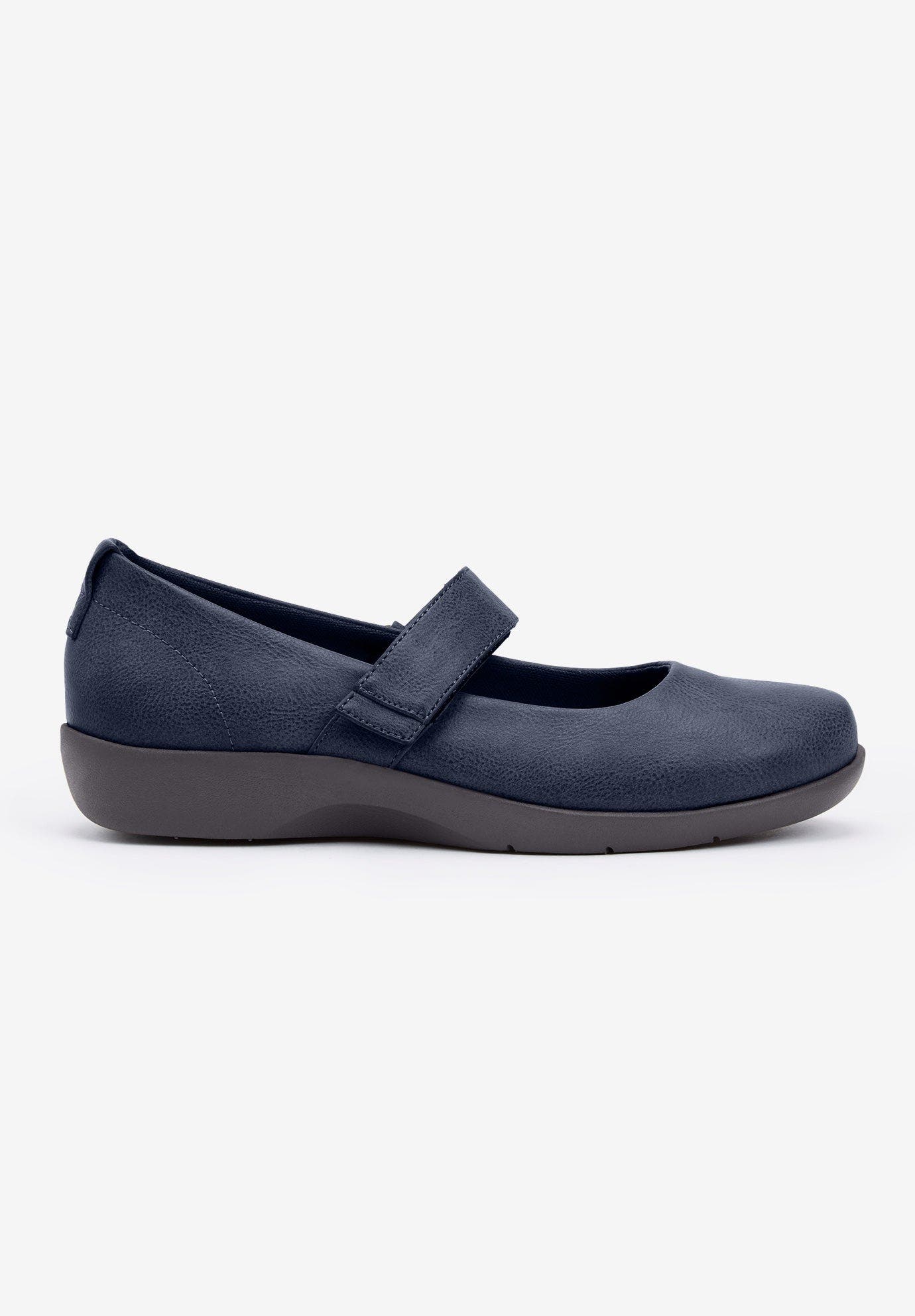 The Carla Mary Jane Flat, Alternate, color, NAVY