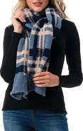 MARCUS ADLER Plaid Cozy Scarf