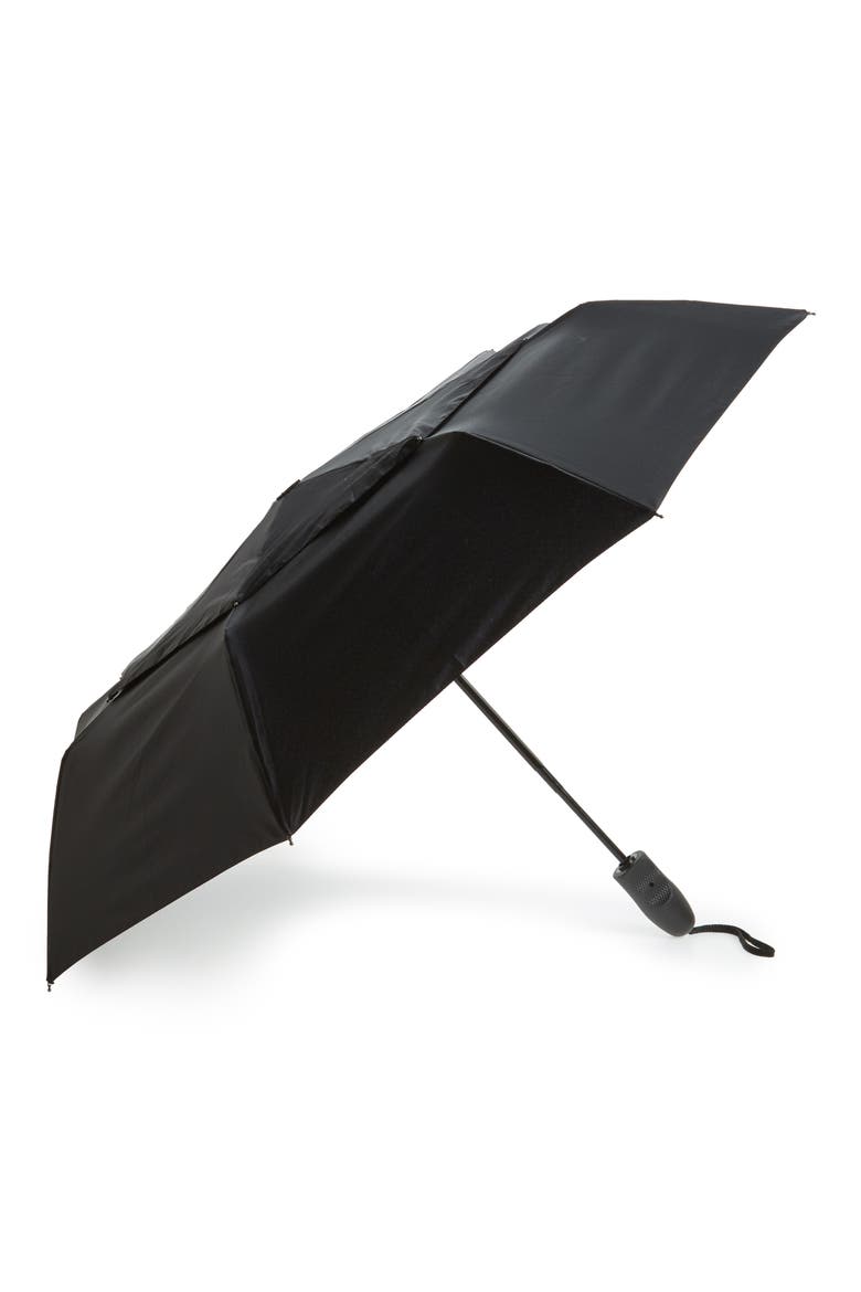 Compact Telescoping Umbrella, Main, color, BLACK