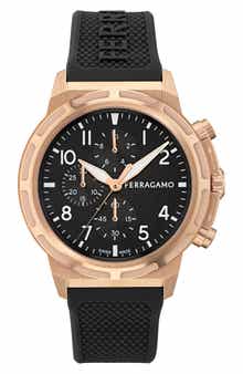 Sport Chronograph Silicone Strap Watch, 44mm