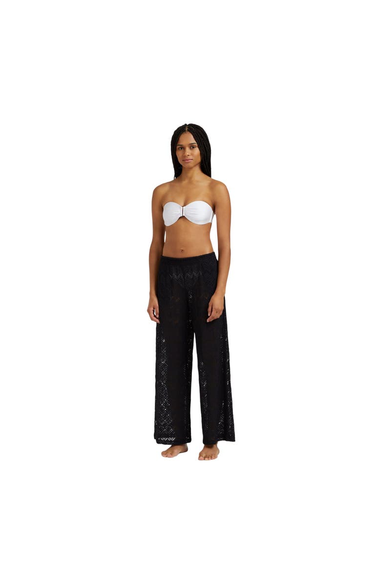 Vilebrequin Women Mesh Wide-Leg Pants, Alternate, color, Black