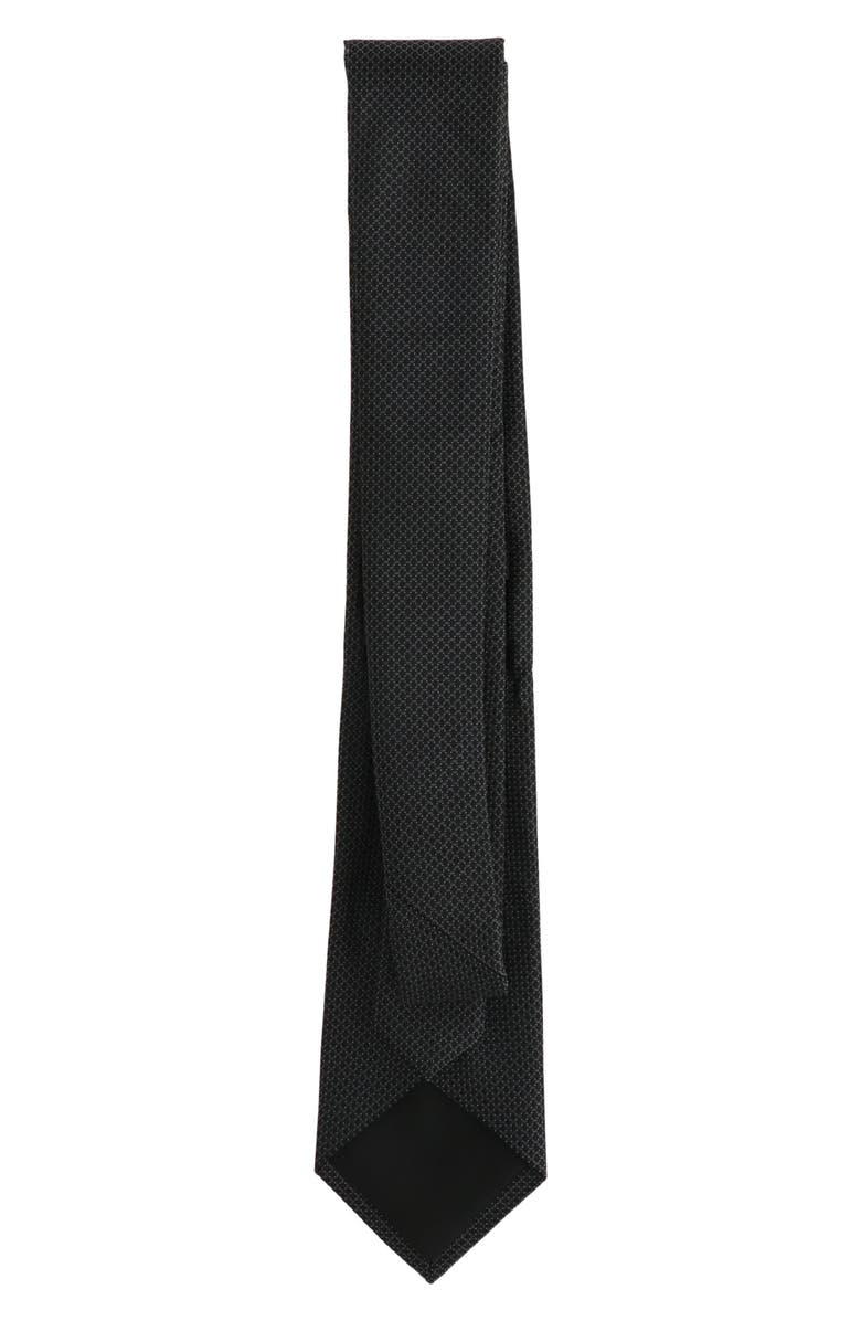 Scotch & Soda Solid Neat Tie, Alternate, color, Black