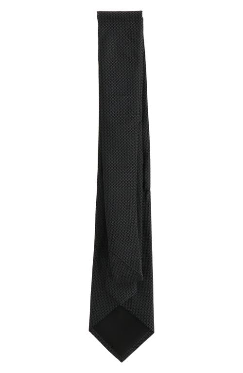 Scotch & Soda Solid Neat Tie In Black