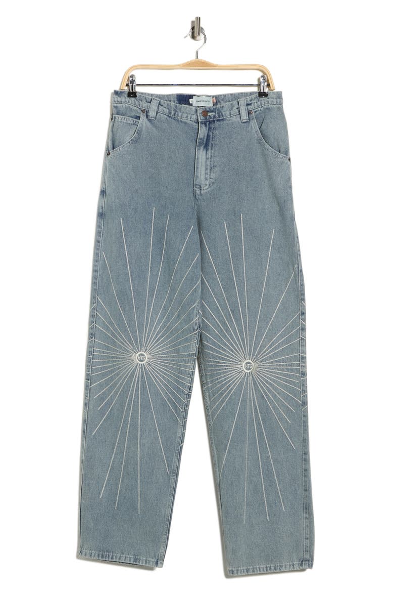 Dayton Straight Leg Jeans, Alternate, color, INDIGO