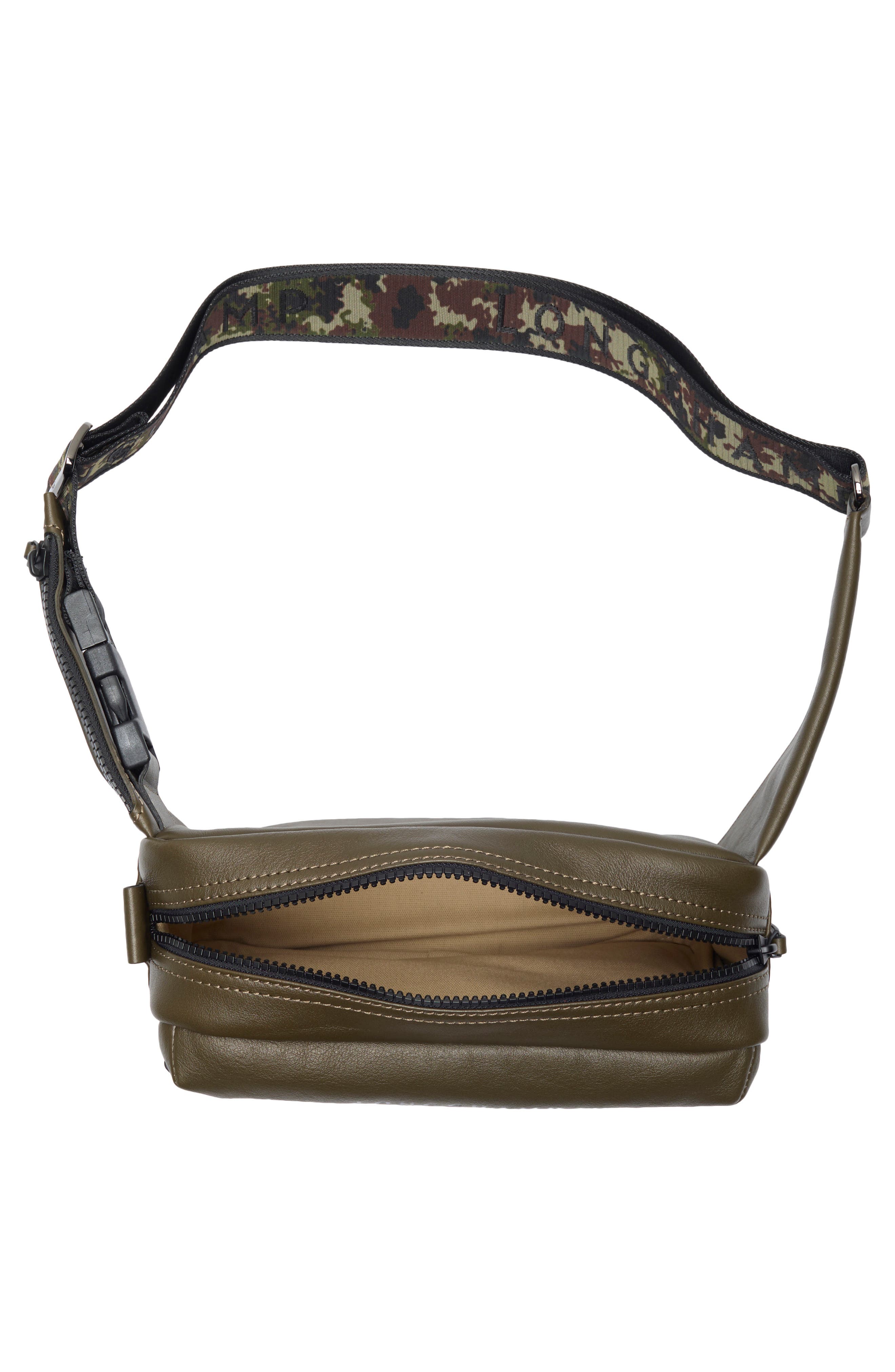 Longchamp LC3D Signature Leather Belt Bag, Alternate, color, Terra
