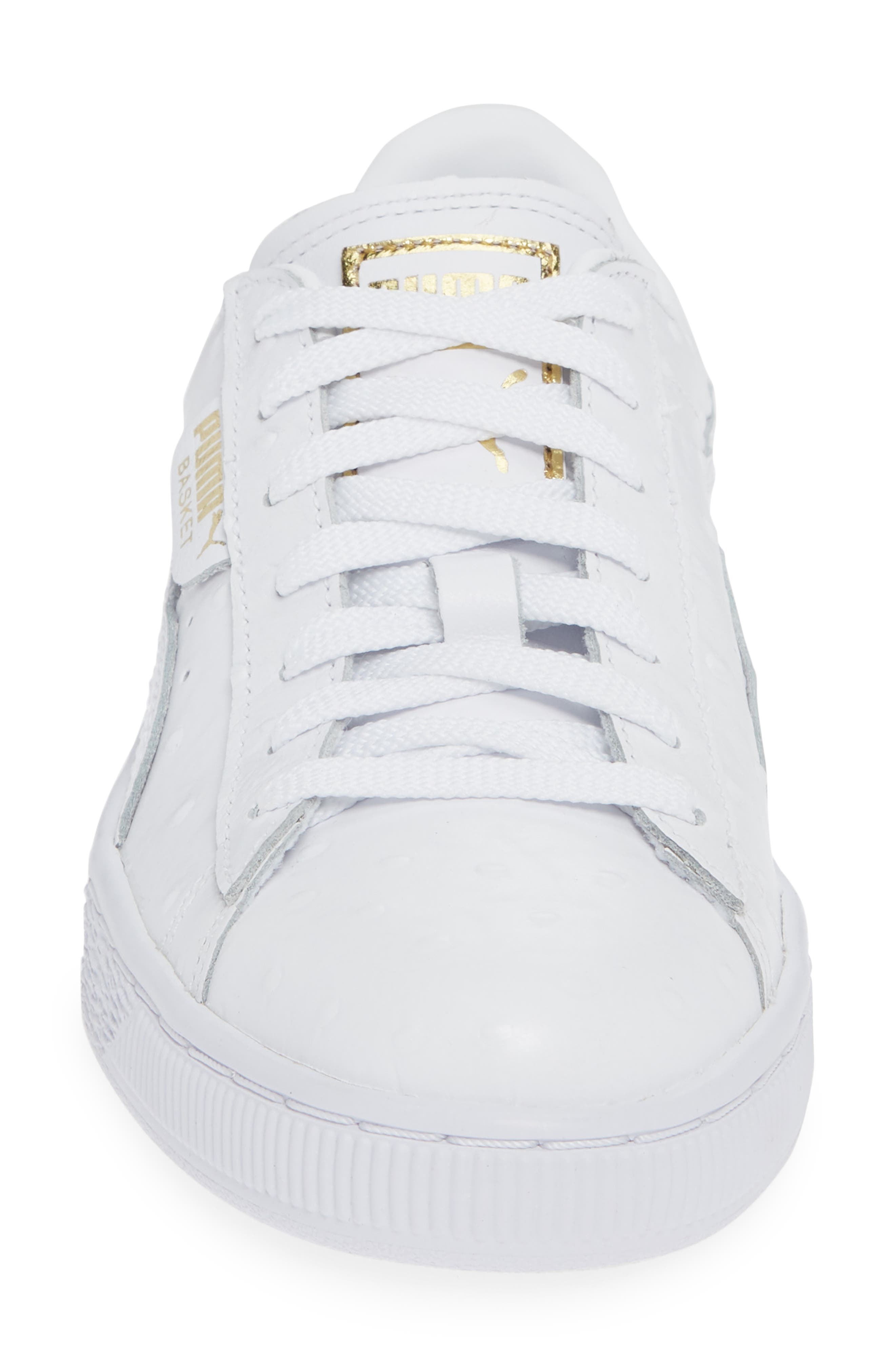 'Basket' Sneaker, Alternate, color, PUMA WHITE-PUMA SILVER