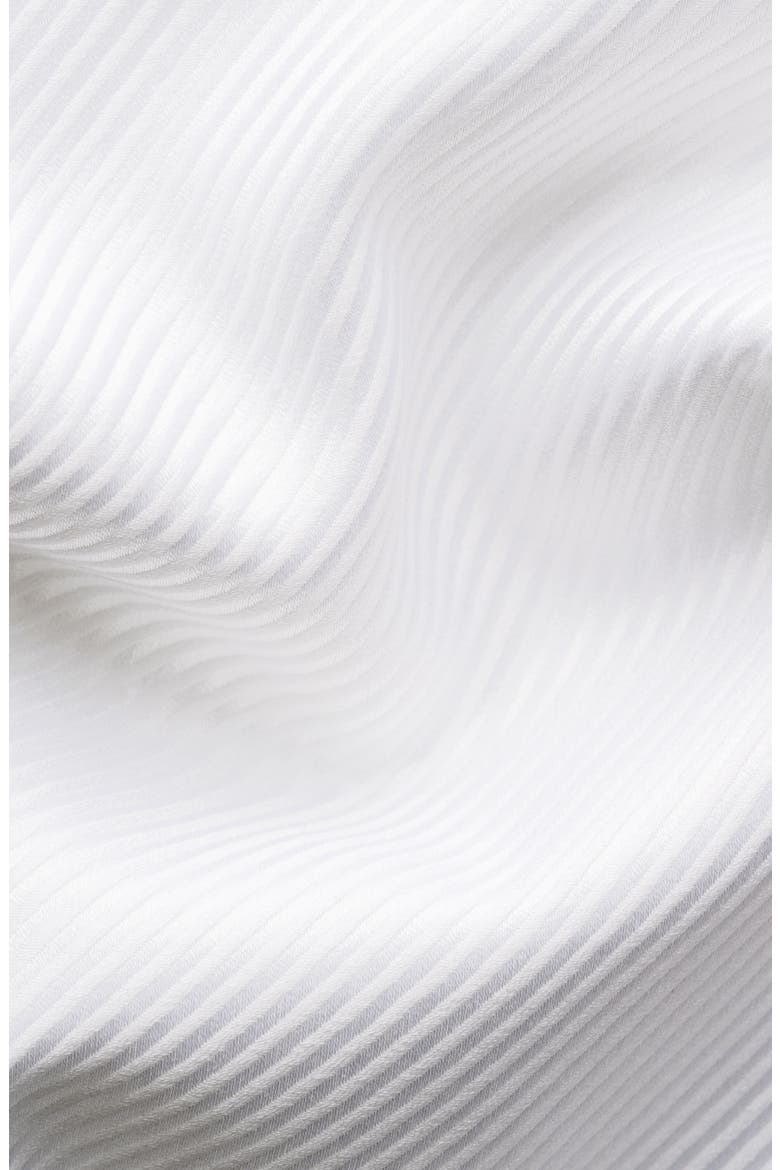 Slim Fit Textured Stripe Cotton Dress Shirt, Alternate, color, WHITE