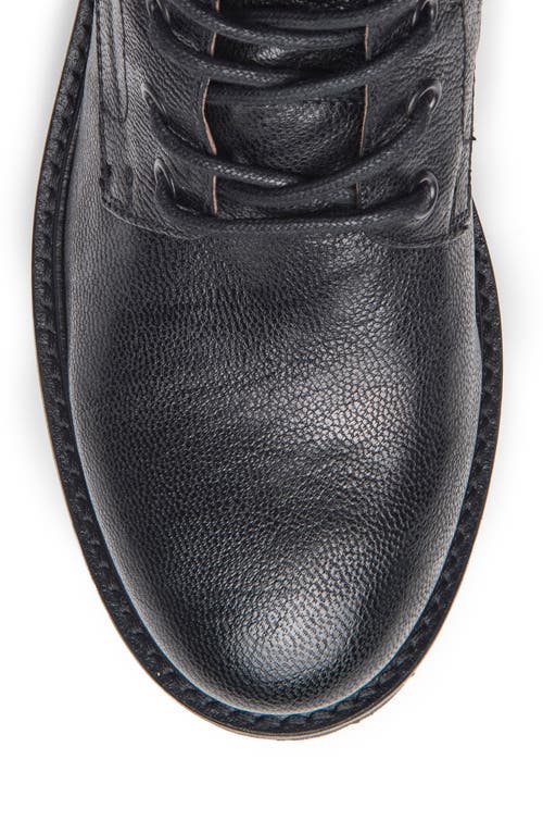 Nerogiardini Calfskin Buckle Lace-up Moto Boots In Black