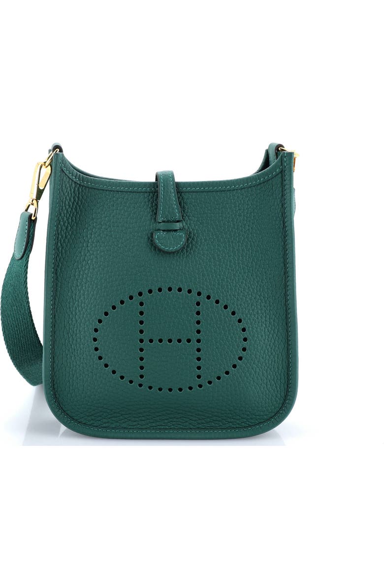 Pre-Owned Hermes Evelyne Bag Gen III Clemence TPM, Main, color, Vert Moyen