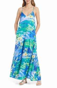 Retro Floral Maxi Dress