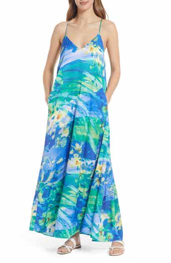 Retro Floral Maxi Dress