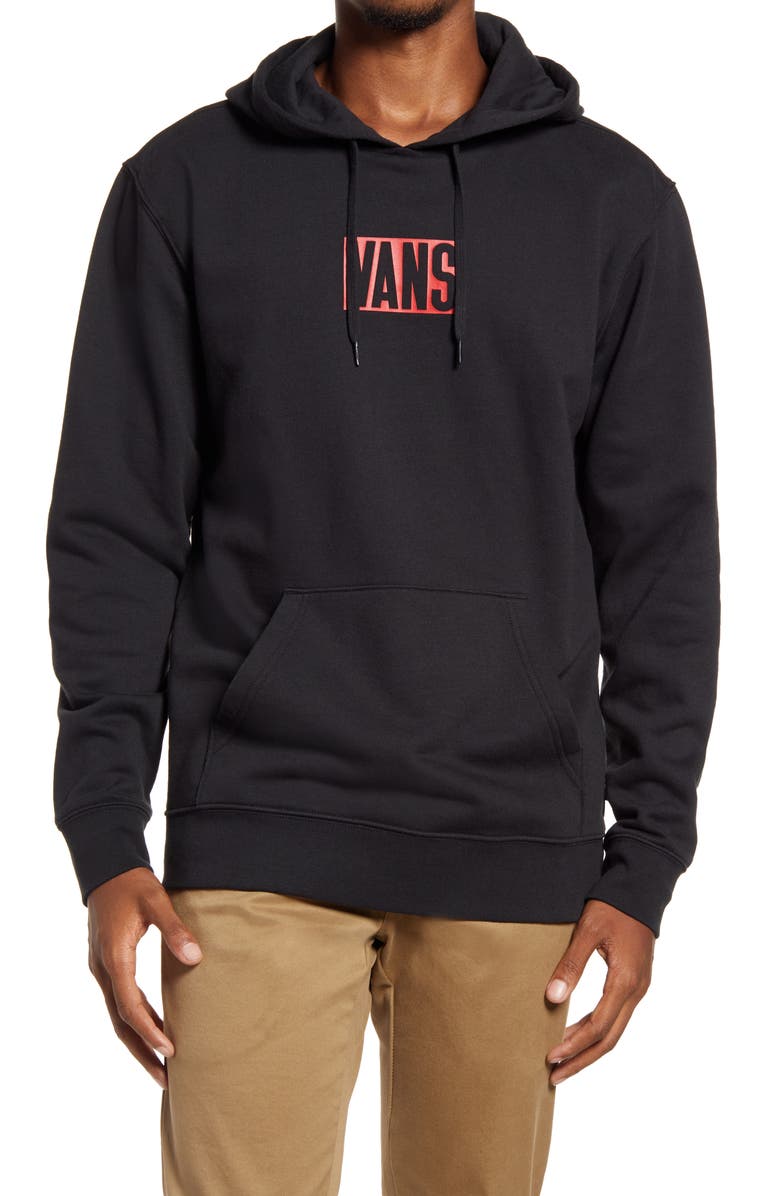 Vans New Stax Logo Men's Hooded Sweatshirt, Main, color, 