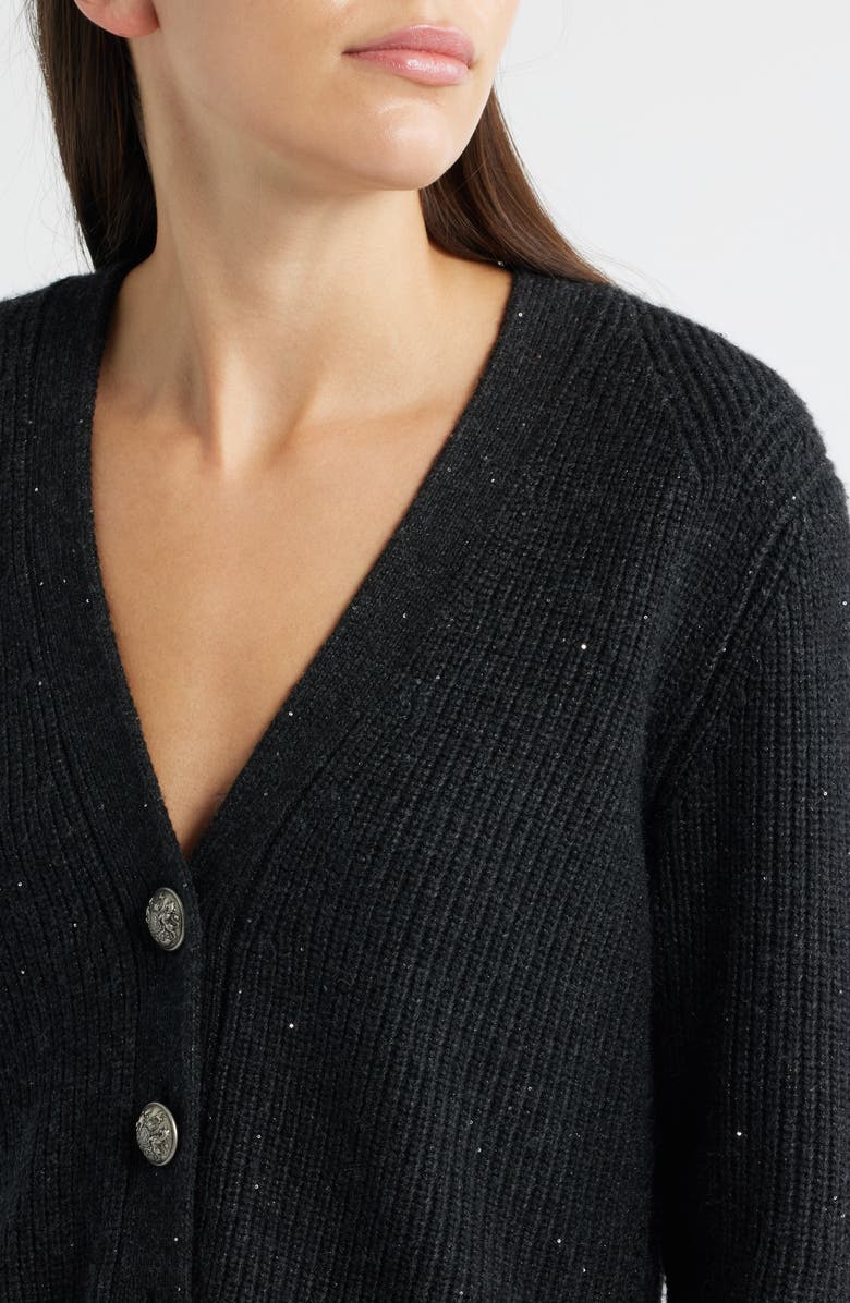 KOBI HALPERIN Eddie Metallic Glitter Cardigan, Alternate, color,