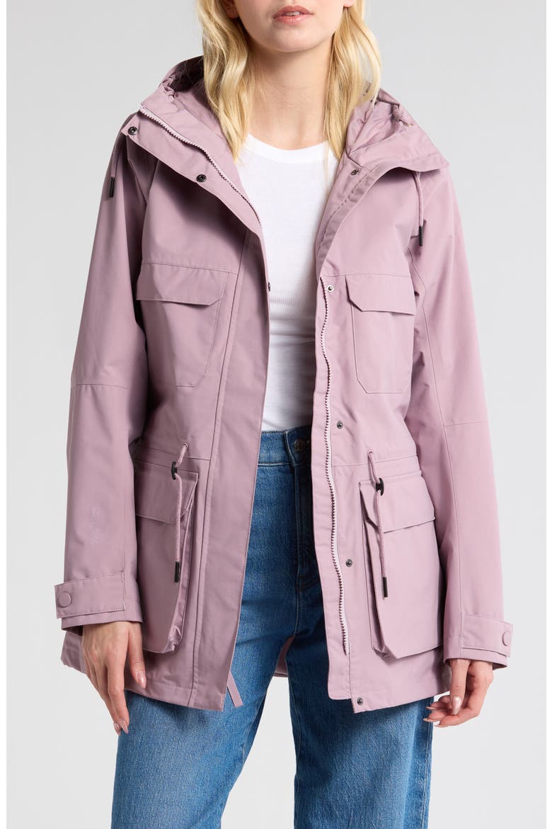 Escape Utility Raincoat, Main, color, 676 PURPLE CLAY