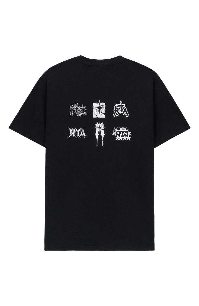 RtA Liam Logo Graphic T-Shirt, Alternate, color, Black Razor Type