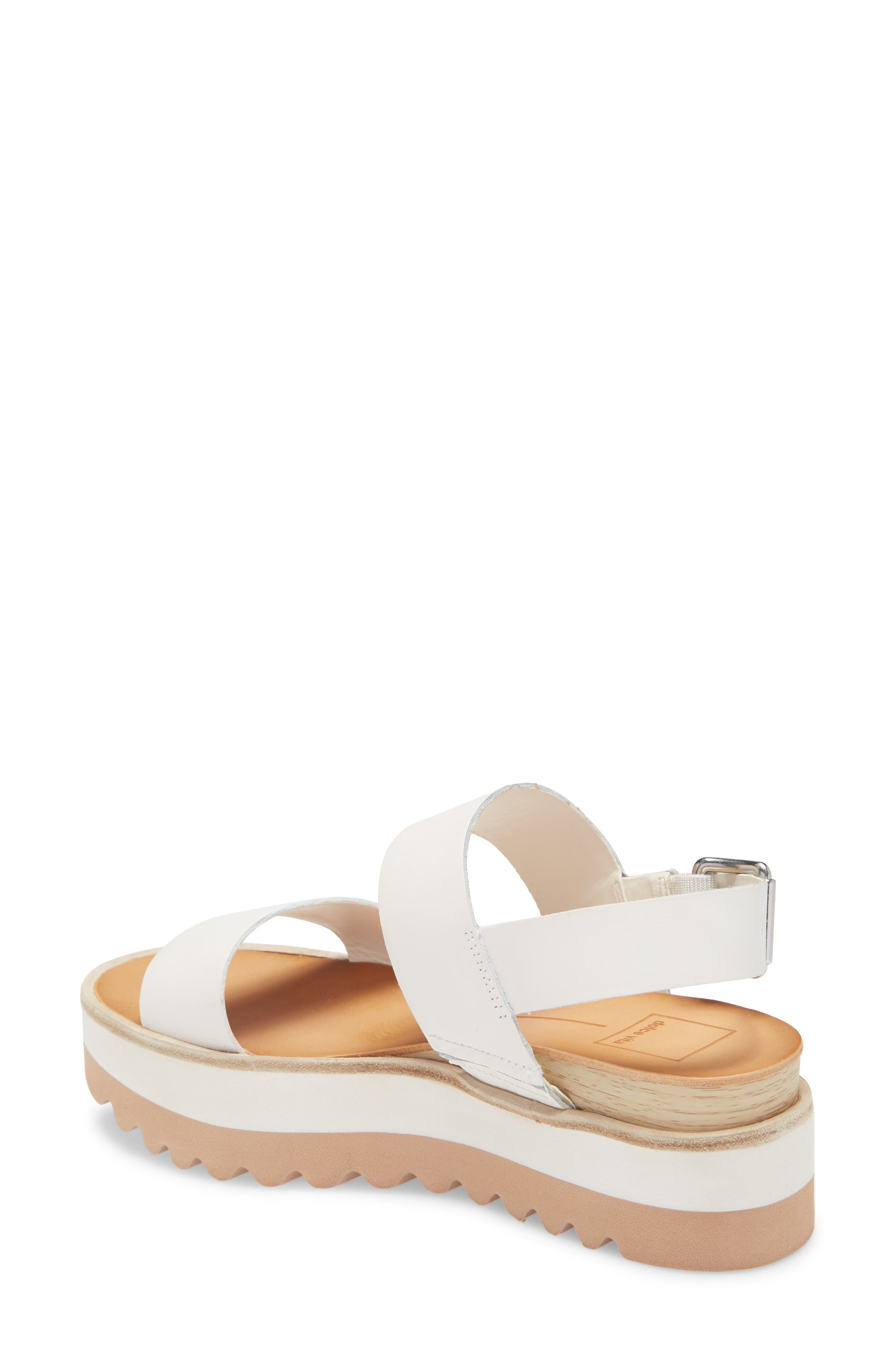 Moxie Platform Wedge Sandal, Alternate, color, WHITE