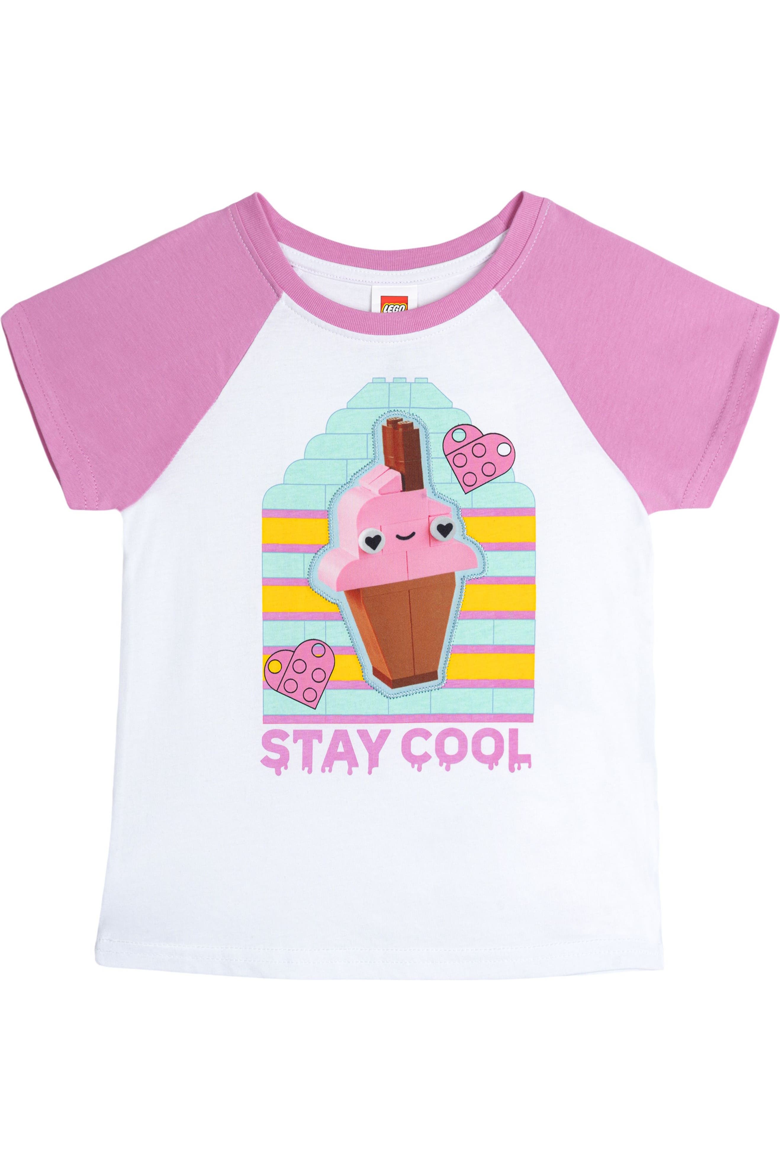 White Pink Raglan