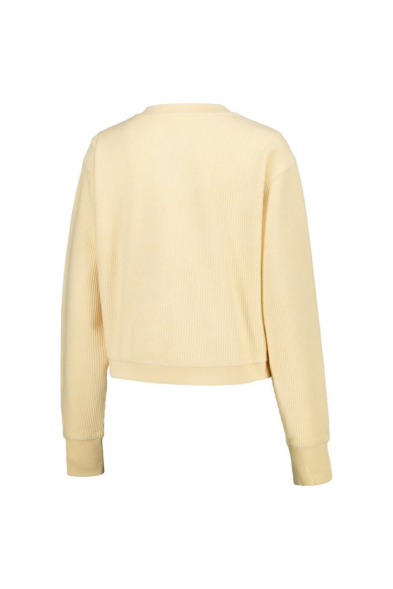 Women's League Collegiate Wear Cream Indiana Hoosiers Timber Cropped Pullover Sweatshirt, Alternate, color, Cream