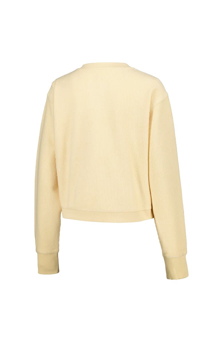 LEAGUE COLLEGIATE WEAR Women's League Collegiate Wear Cream Indiana Hoosiers Timber Cropped Pullover Sweatshirt, Alternate, color, Cream