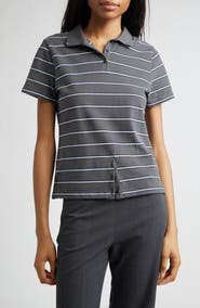 Paloma Wool Julieta Stripe Cotton Piqué Polo