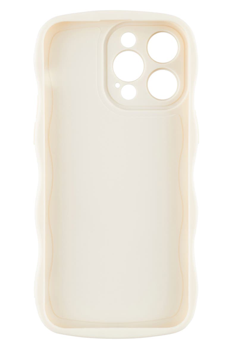 Solid Wavy Bumper iPhone 14 Pro Case, Alternate, color, OFF WHITE