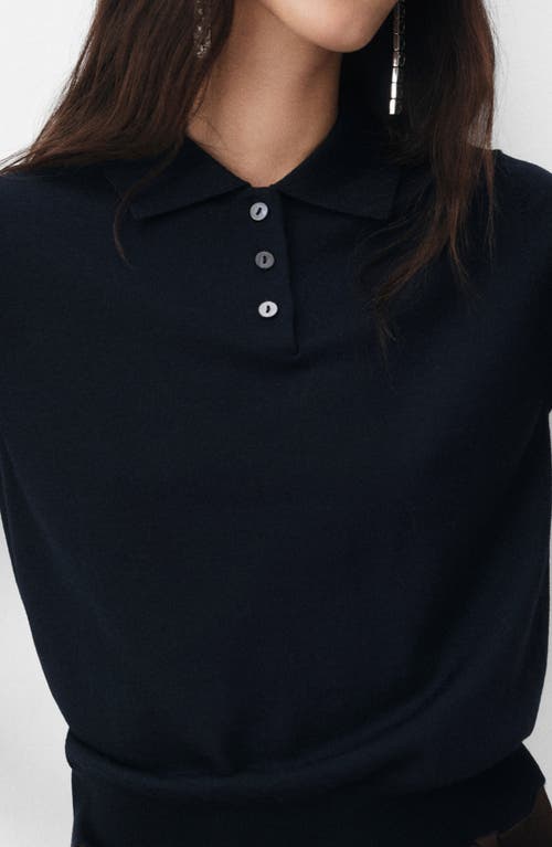 Mango Wool Sweater Polo In Animal Print