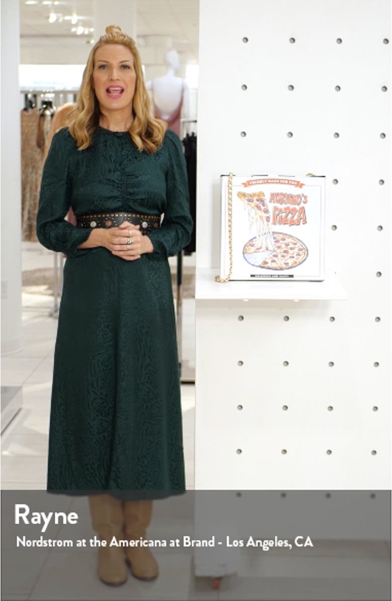 Pizza Box Leather Crossbody Bag, sales video thumbnail