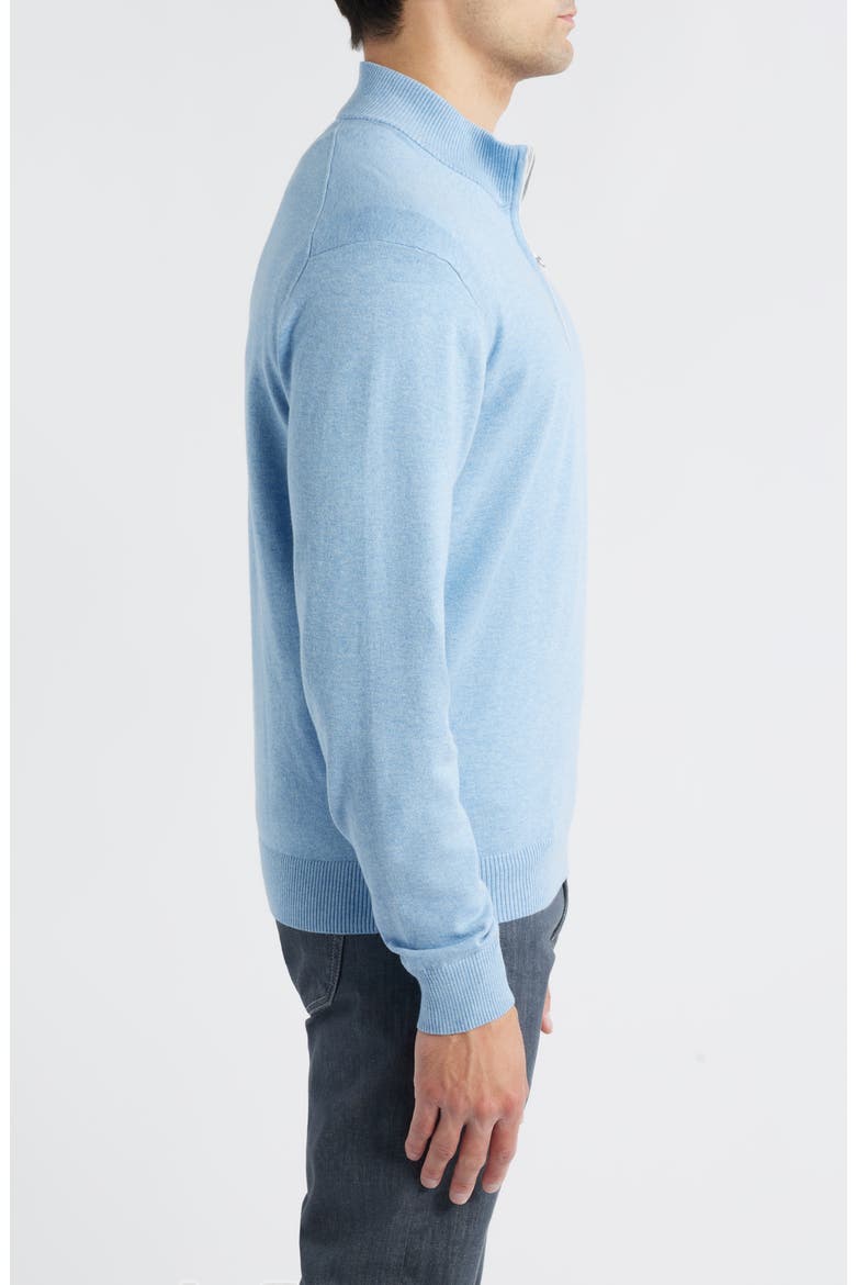 Desmond Half Zip Sweater, Alternate, color, INFINITY