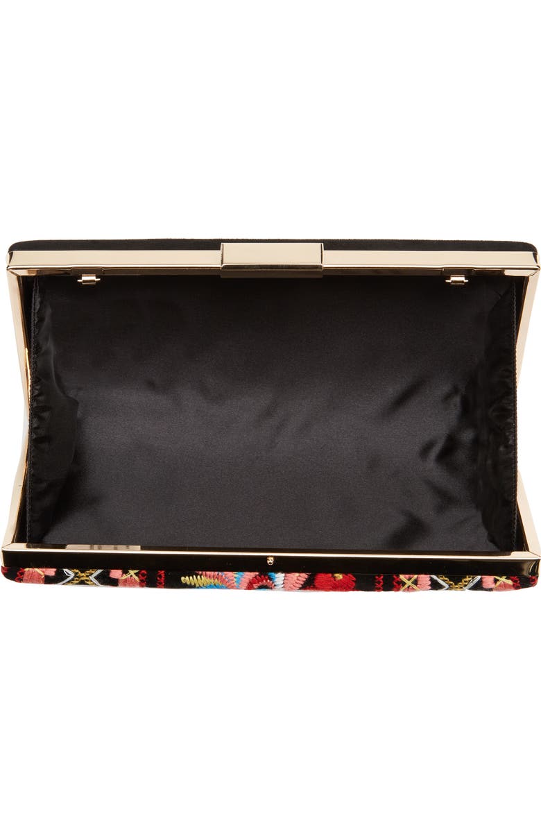 Shiraleah Verna Embroidered Minaudiere, Alternate, color,