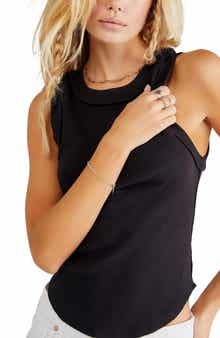 Free People Kate Rib Stretch Cotton Tank