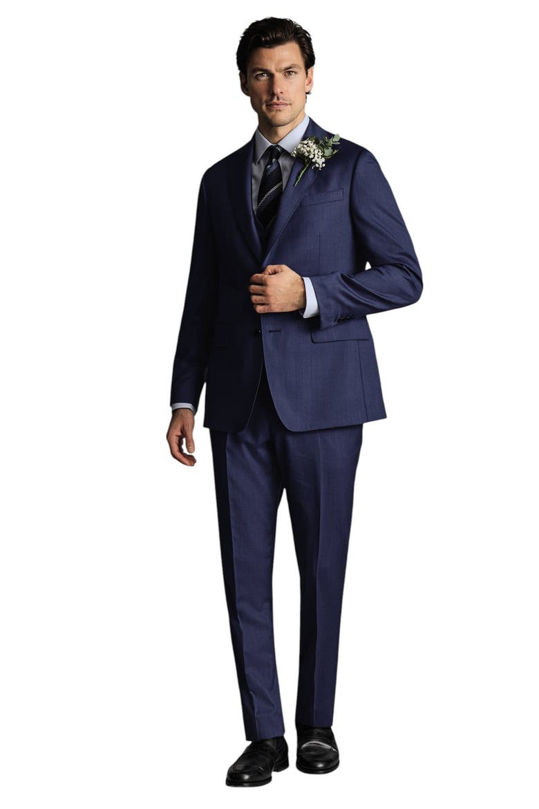 Ultimate Performance Sharkskin Suit Jacket, Alternate, color, Royal Blue