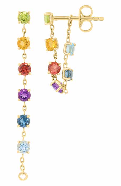 Semiprecious Stone Drop Earrings