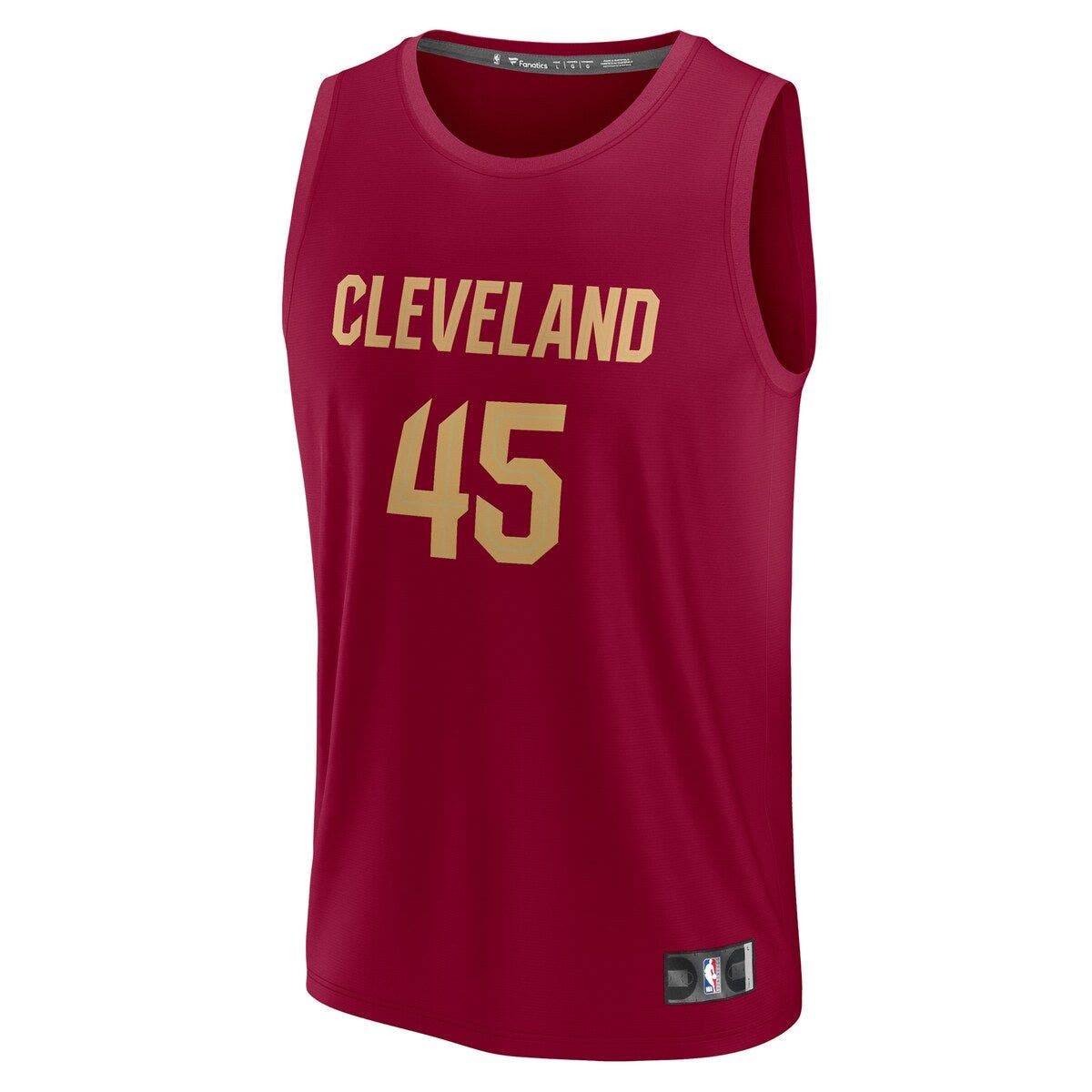 FANATICS Men's Fanatics Branded Donovan Mitchell Wine Cleveland ...
