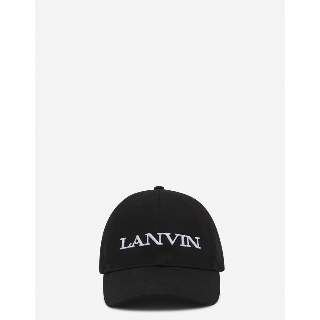 Lanvin Cotton Cap In Black