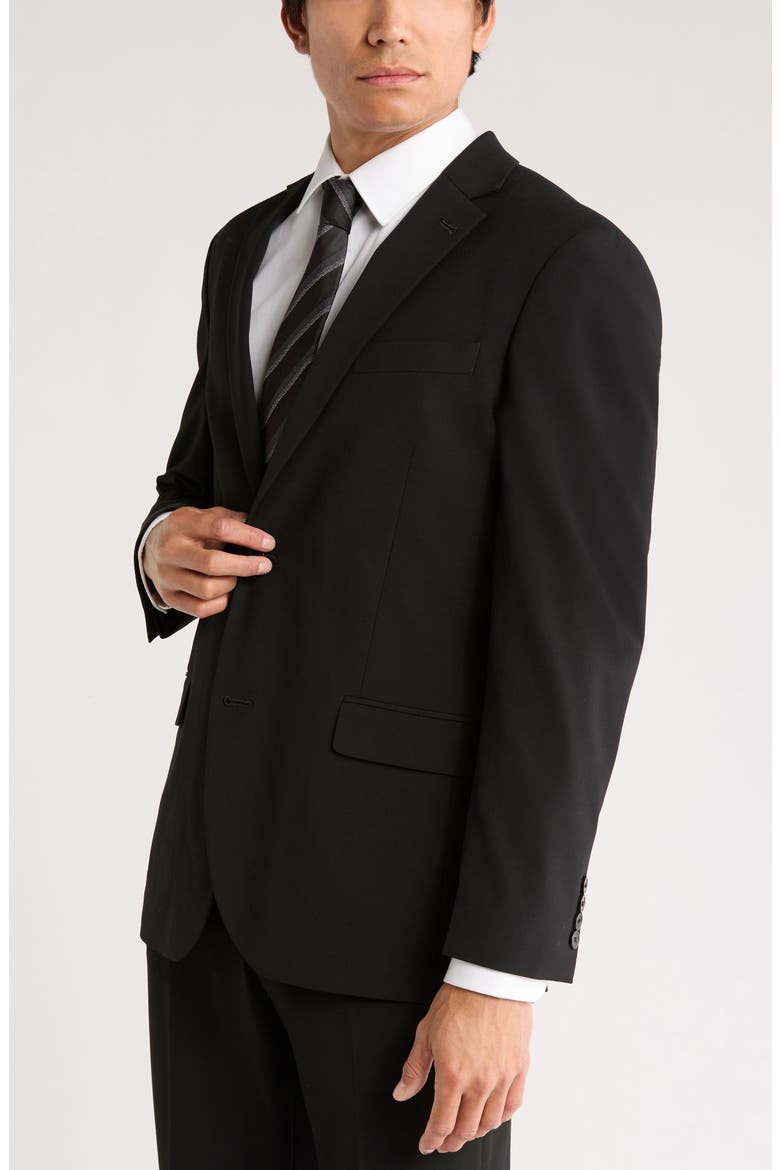 Trim Fit Suit Separate Stretch Sportcoat, Alternate, color, BLACK